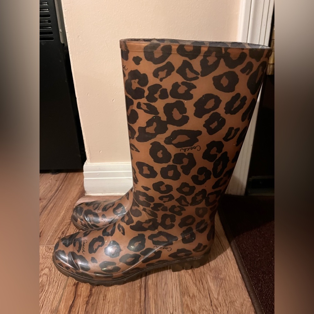 Coach rain boots